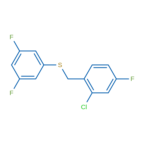 (2-Chloro-4-fluorobenzyl)(3,5-difluorophenyl)sulfane 1g