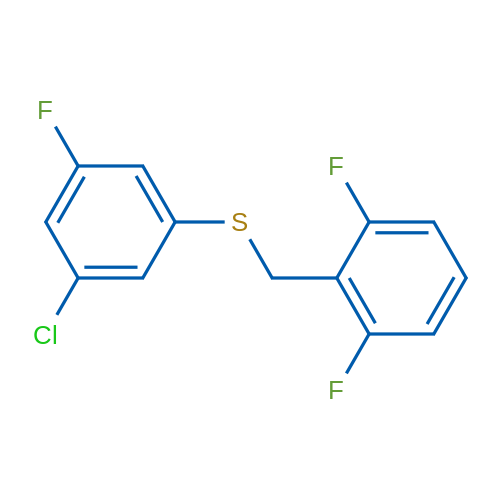 (3-Chloro-5-fluorophenyl)(2,6-difluorobenzyl)sulfane 1g