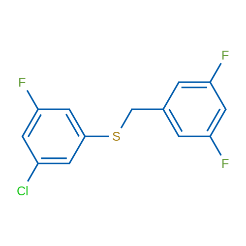 (3-Chloro-5-fluorophenyl)(3,5-difluorobenzyl)sulfane 1g