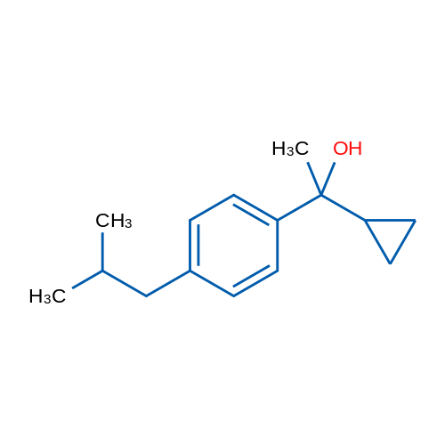 1-Cyclopropyl-1-(4-isobutylphenyl)ethanol 1g