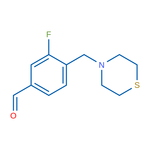 3-Fluoro-4-(thiomorpholinomethyl)benzaldehyde 5g