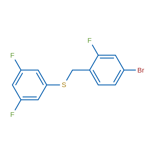 (4-Bromo-2-fluorobenzyl)(3,5-difluorophenyl)sulfane 1g