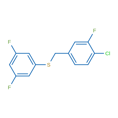 (4-Chloro-3-fluorobenzyl)(3,5-difluorophenyl)sulfane 1g