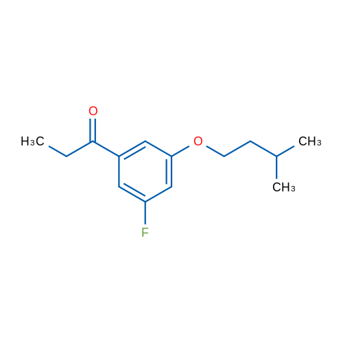 1-(3-Fluoro-5-(isopentyloxy)phenyl)propan-1-one 1g