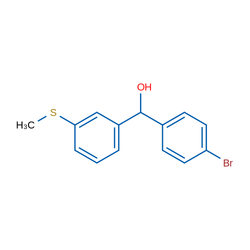 (4-Bromophenyl)(3-(methylthio)phenyl)methanol 1g