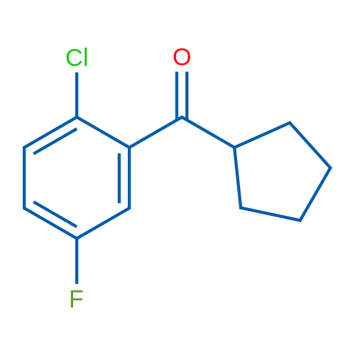 (2-Chloro-5-fluorophenyl)(cyclopentyl)methanone 1g