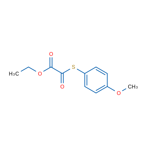 Ethyl 2-((4-methoxyphenyl)thio)-2-oxoacetate 1g