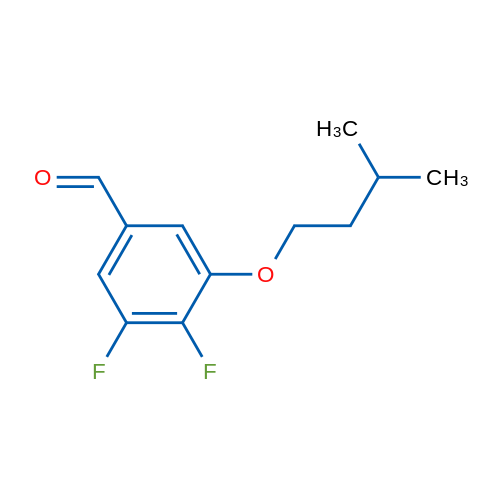 3,4-Difluoro-5-(isopentyloxy)benzaldehyde 250mg