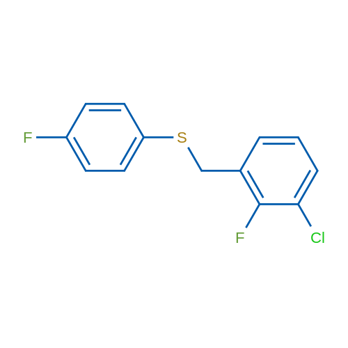 (3-Chloro-2-fluorobenzyl)(4-fluorophenyl)sulfane 1g