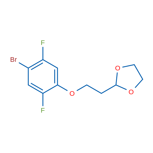 2-(2-(4-Bromo-2,5-difluorophenoxy)ethyl)-1,3-dioxolane 1g