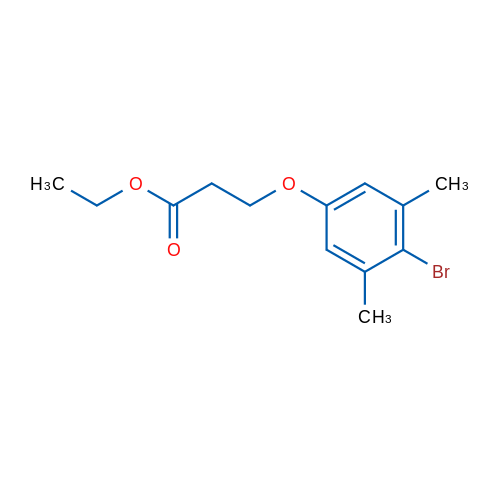 Ethyl 3-(4-bromo-3,5-dimethylphenoxy)propanoate 1g