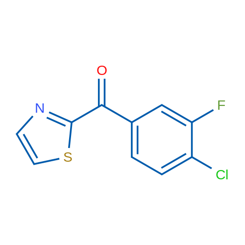 (4-Chloro-3-fluorophenyl)(thiazol-2-yl)methanone 1g