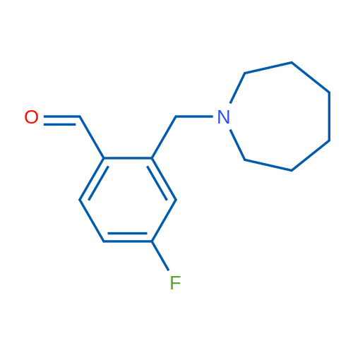 2-(Azepan-1-ylmethyl)-4-fluorobenzaldehyde 5g