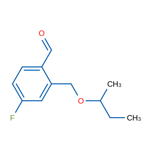 2-(sec-Butoxymethyl)-4-fluorobenzaldehyde 250mg
