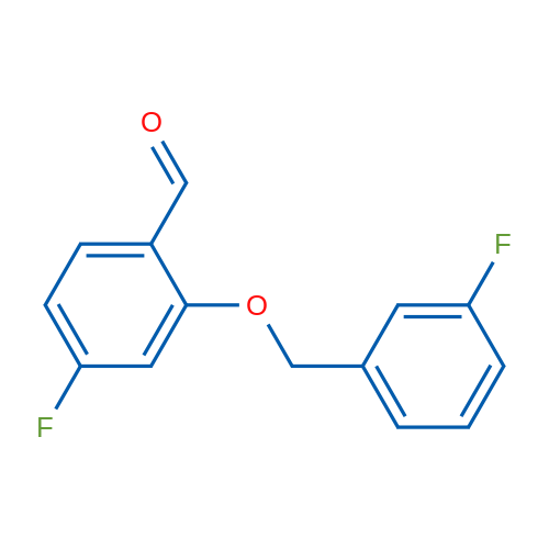 4-Fluoro-2-((3-fluorobenzyl)oxy)benzaldehyde 1g