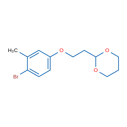 2-(2-(4-Bromo-3-methylphenoxy)ethyl)-1,3-dioxane 1g