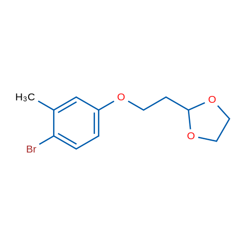 2-(2-(4-Bromo-3-methylphenoxy)ethyl)-1,3-dioxolane 1g