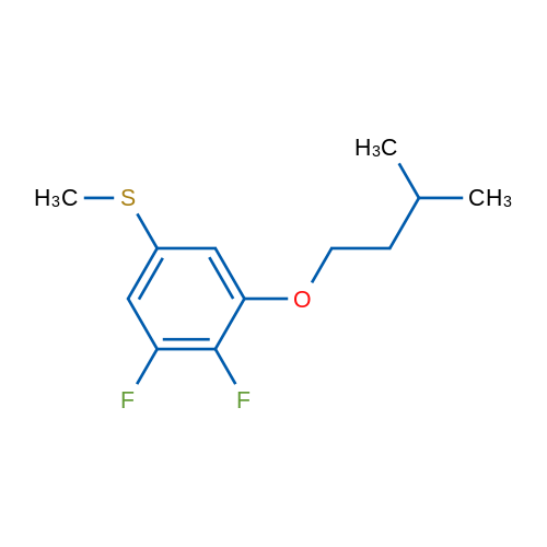 (3,4-Difluoro-5-(isopentyloxy)phenyl)(methyl)sulfane 1g