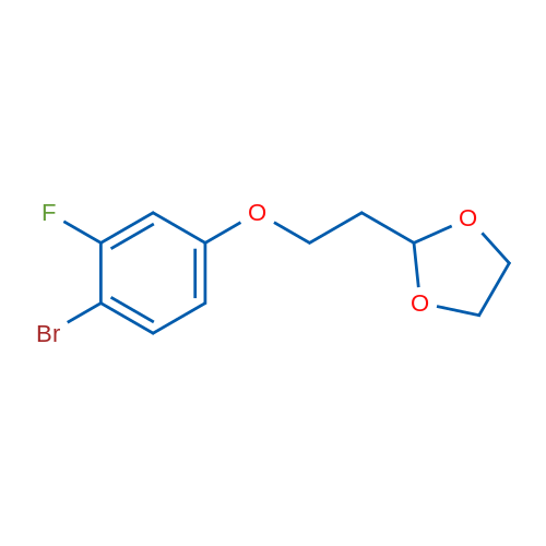 2-(2-(4-Bromo-3-fluorophenoxy)ethyl)-1,3-dioxolane 1g