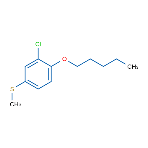 (3-Chloro-4-(pentyloxy)phenyl)(methyl)sulfane 1g