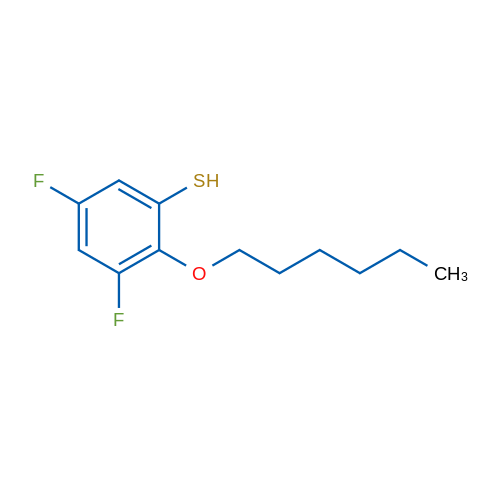 3,5-Difluoro-2-(hexyloxy)benzenethiol 1g