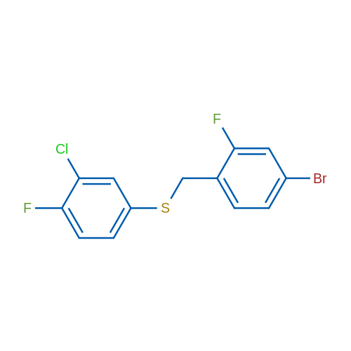 (4-Bromo-2-fluorobenzyl)(3-chloro-4-fluorophenyl)sulfane 1g