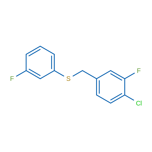 (4-Chloro-3-fluorobenzyl)(3-fluorophenyl)sulfane 1g