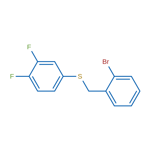 (2-Bromobenzyl)(3,4-difluorophenyl)sulfane 1g