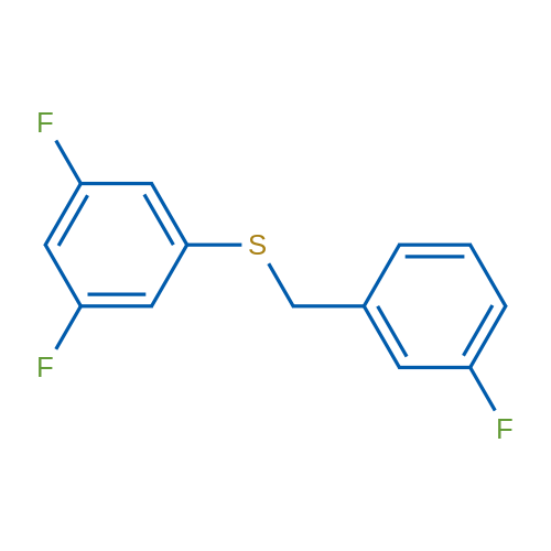 (3,5-Difluorophenyl)(3-fluorobenzyl)sulfane 1g
