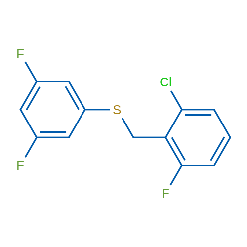 (2-Chloro-6-fluorobenzyl)(3,5-difluorophenyl)sulfane 1g