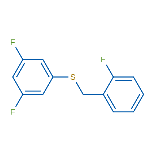 (3,5-Difluorophenyl)(2-fluorobenzyl)sulfane 1g