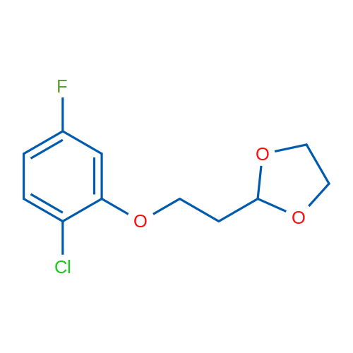 2-(2-(2-Chloro-5-fluorophenoxy)ethyl)-1,3-dioxolane 1g