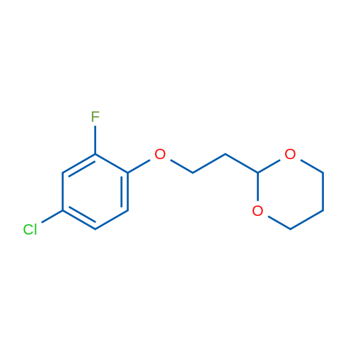 2-(2-(4-Chloro-2-fluorophenoxy)ethyl)-1,3-dioxane 1g