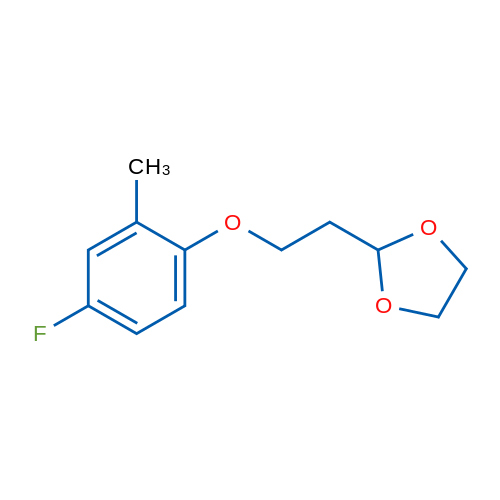 2-(2-(4-Fluoro-2-methylphenoxy)ethyl)-1,3-dioxolane 1g