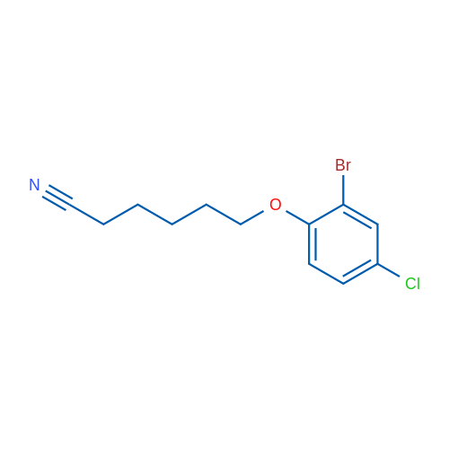 6-(2-Bromo-4-chlorophenoxy)hexanenitrile 1g