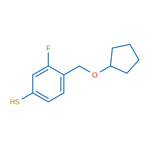 4-((Cyclopentyloxy)methyl)-3-fluorobenzenethiol 1g