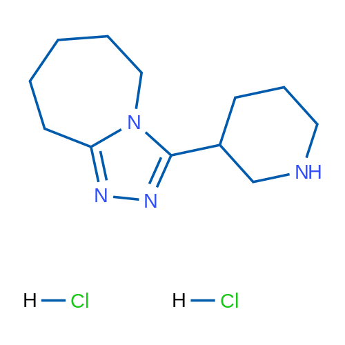 3-(Piperidin-3-yl)-6,7,8,9-tetrahydro-5H-[1,2,4]triazolo[4,3-a]azepine dihydrochloride 1g