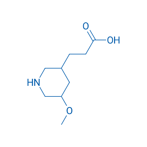 3-(5-Methoxypiperidin-3-yl)propanoic acid 100mg