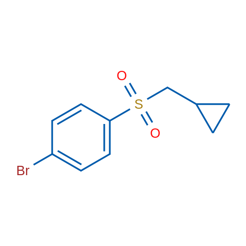1-Bromo-4-cyclopropylmethanesulfonyl-benzene 250mg