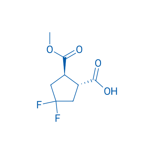 (1R,2R)-4,4-Difluoro-2-(methoxycarbonyl)cyclopentane-1-carboxylic acid 250mg