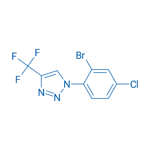 1-(2-Bromo-4-chlorophenyl)-4-(trifluoromethyl)-1H-1,2,3-triazole 250mg