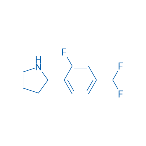 2-(4-(Difluoromethyl)-2-fluorophenyl)pyrrolidine 1g