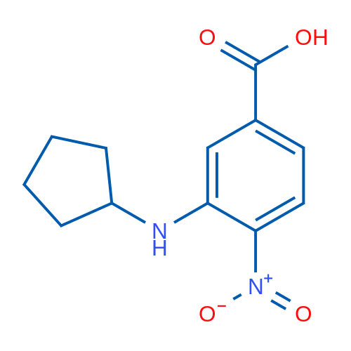 3-(Cyclopentylamino)-4-nitrobenzoic acid 1g