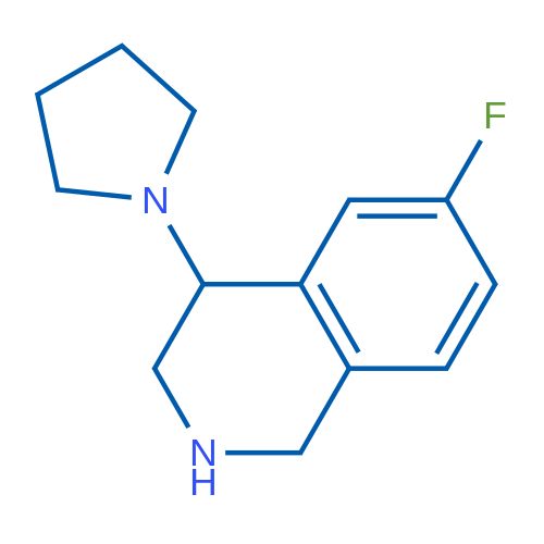 6-Fluoro-4-(pyrrolidin-1-yl)-1,2,3,4-tetrahydroisoquinoline 1g
