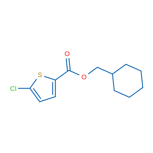 Cyclohexylmethyl 5-chlorothiophene-2-carboxylate 1g