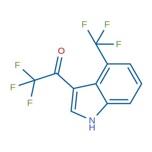 2,2,2-Trifluoro-1-(4-(trifluoromethyl)-1H-indol-3-yl)ethan-1-one 1g