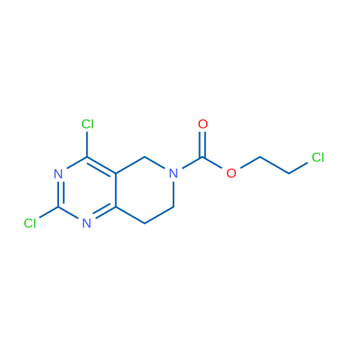 2-Chloroethyl 2,4-dichloro-7,8-dihydropyrido[4,3-d]pyrimidine-6(5H)-carboxylate 250mg