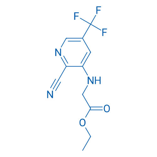Ethyl 2-((2-cyano-5-(trifluoromethyl)pyridin-3-yl)amino)acetate 250mg