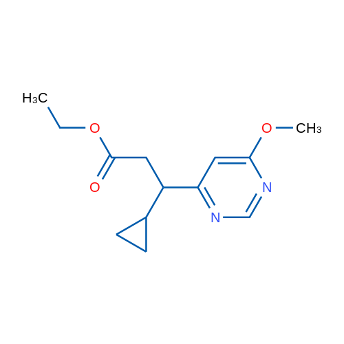 Ethyl 3-cyclopropyl-3-(6-methoxypyrimidin-4-yl)propanoate 1g