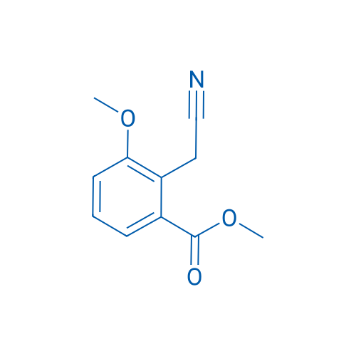 Methyl 2-(cyanomethyl)-3-methoxybenzoate 250mg